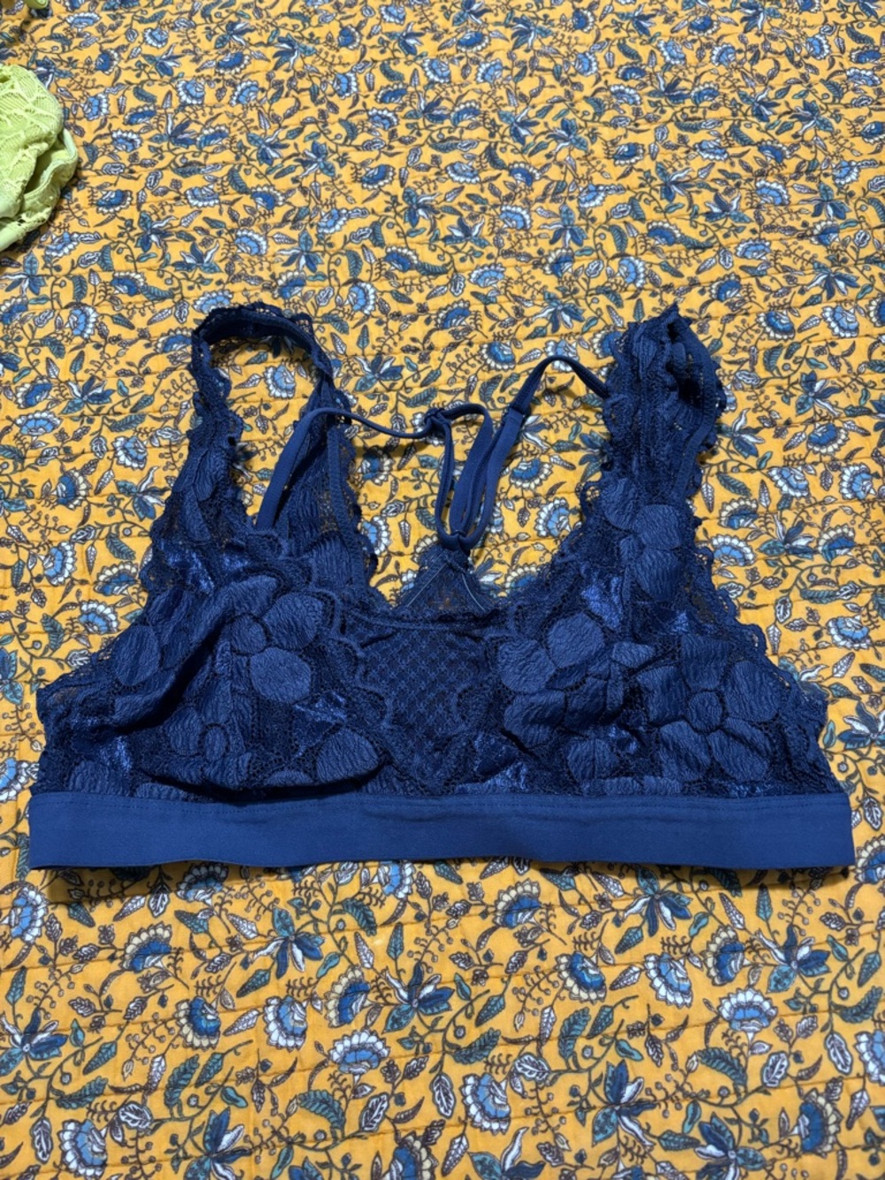 Aerie Navy Lace Bralette